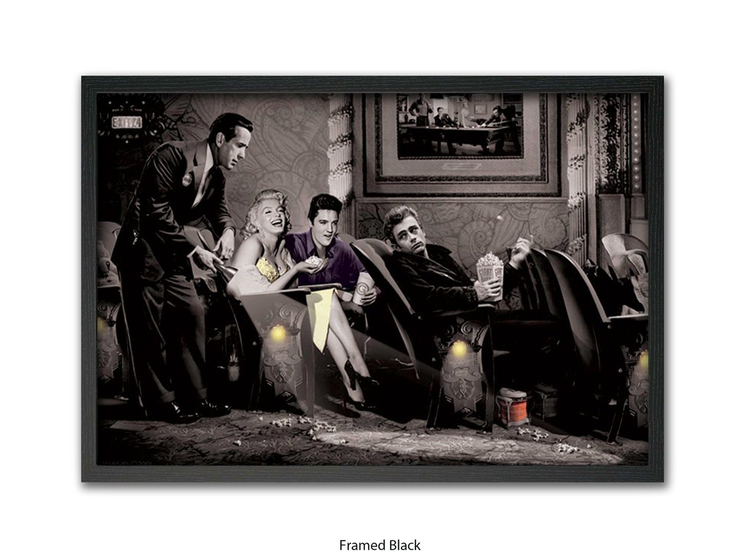 Pop Corn - Chris Consani Hollywood Legends Cinema Fantasy Art Poster