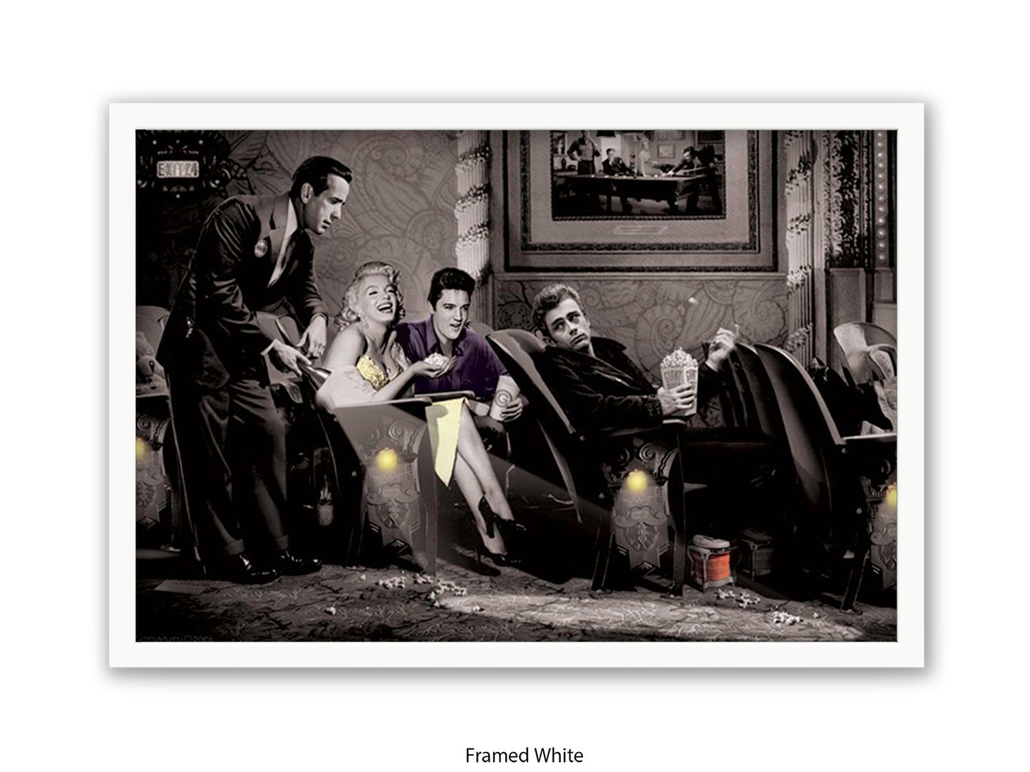 Pop Corn - Chris Consani Hollywood Legends Cinema Fantasy Art Poster