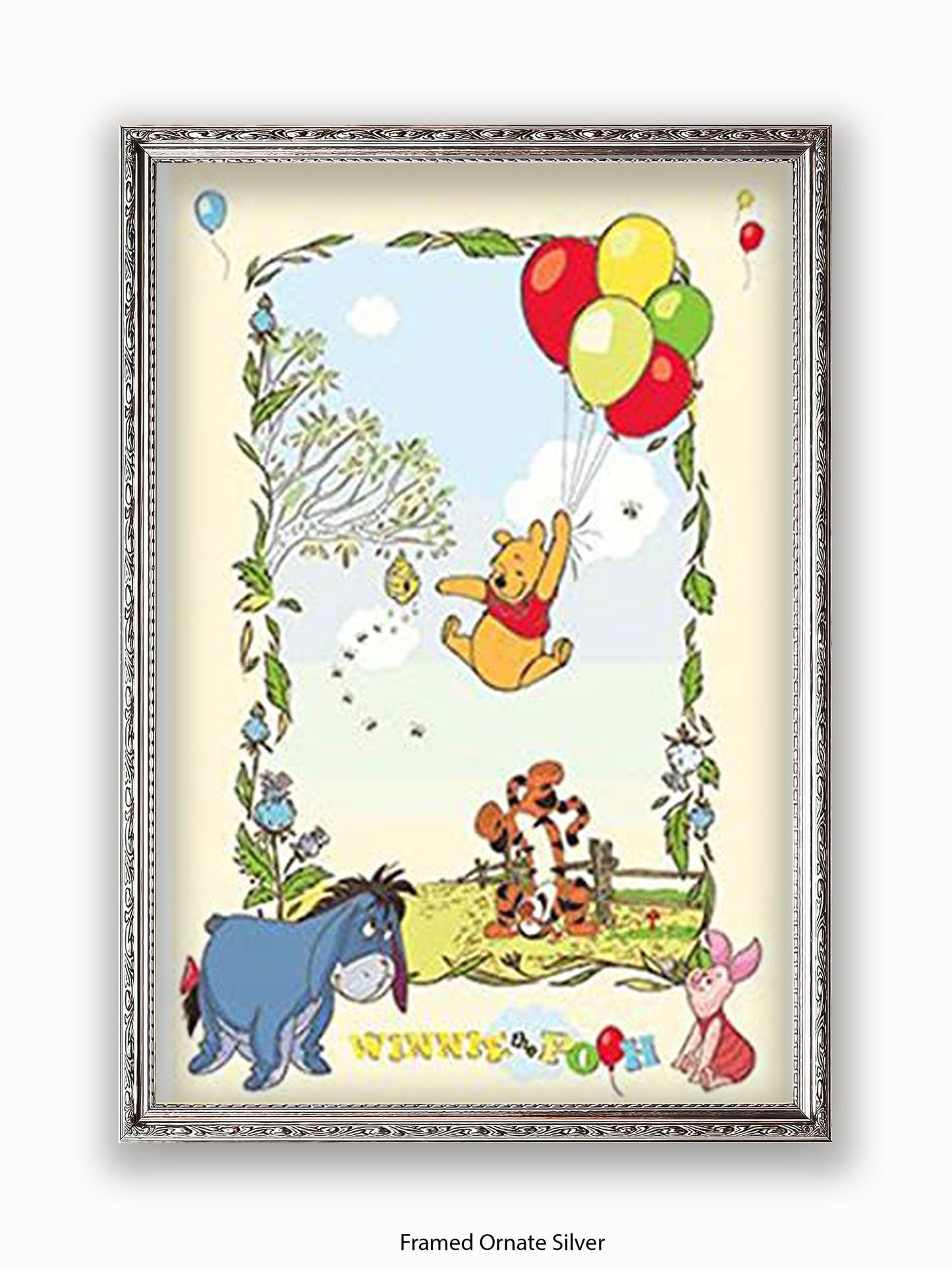 Winnie The Pooh  Balloons Poster