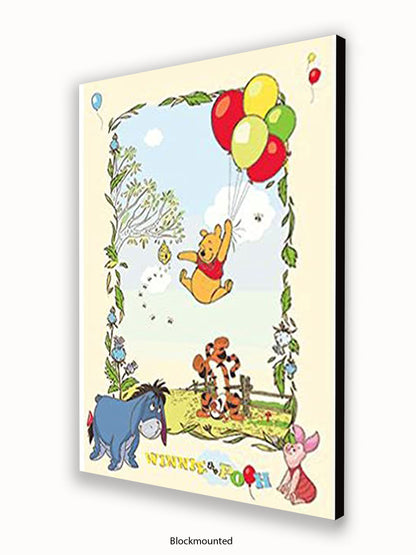 Winnie The Pooh  Balloons Poster