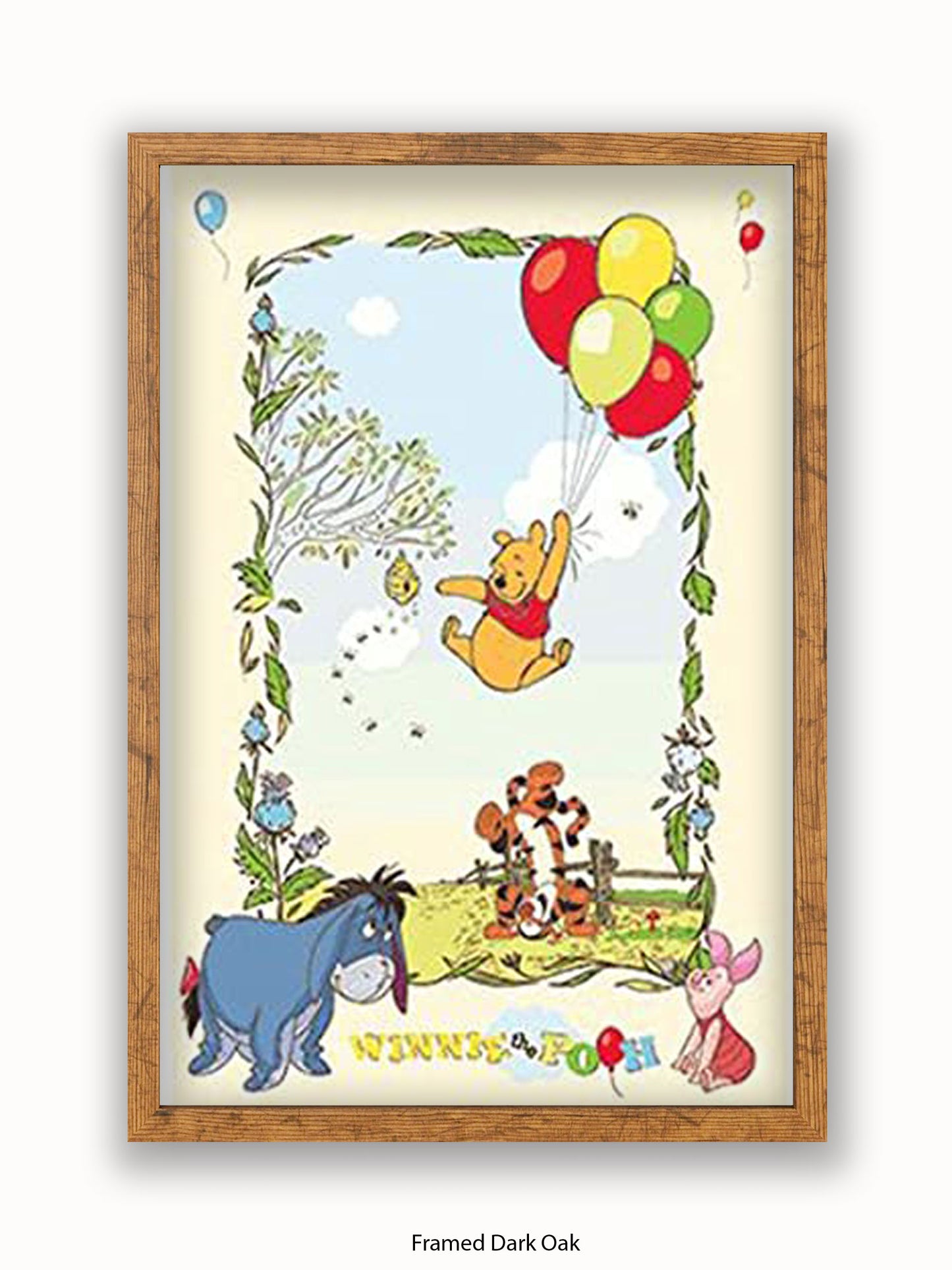 Winnie The Pooh  Balloons Poster