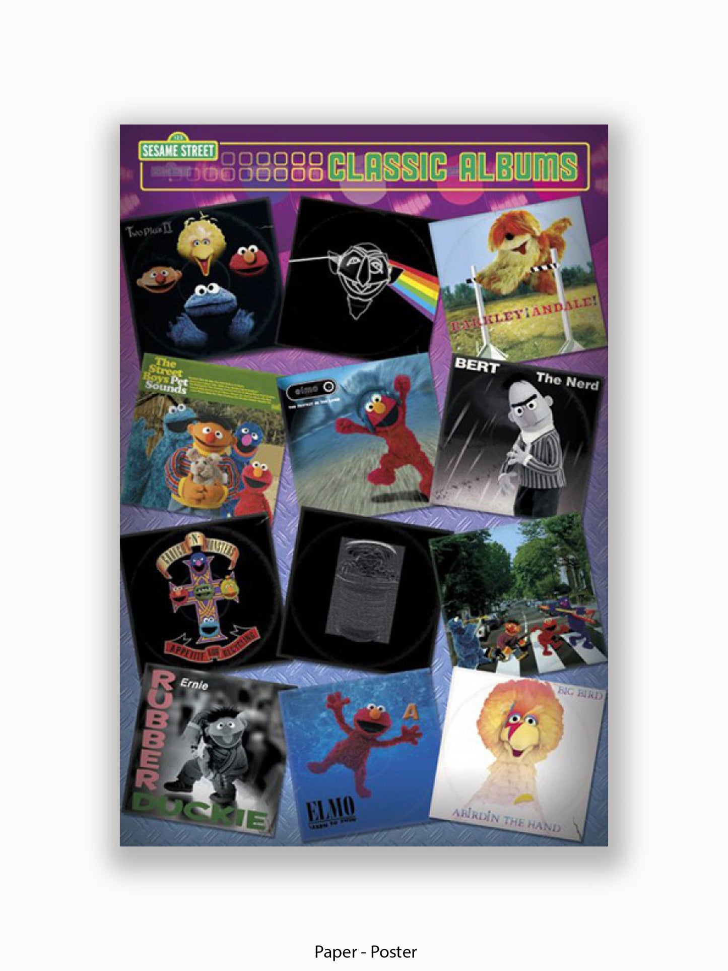 Sesame Steet  Album Covers Poster