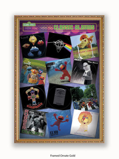Sesame Steet  Album Covers Poster