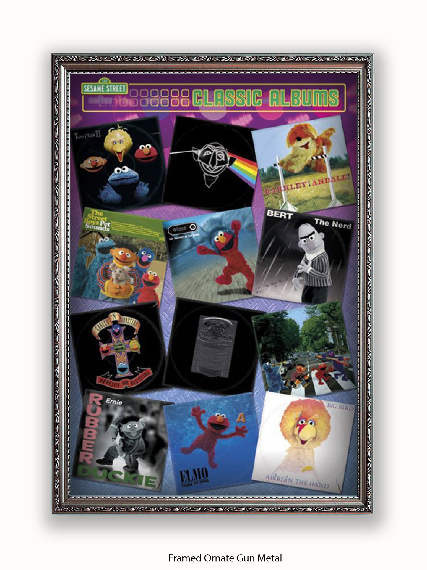 Sesame Steet  Album Covers Poster