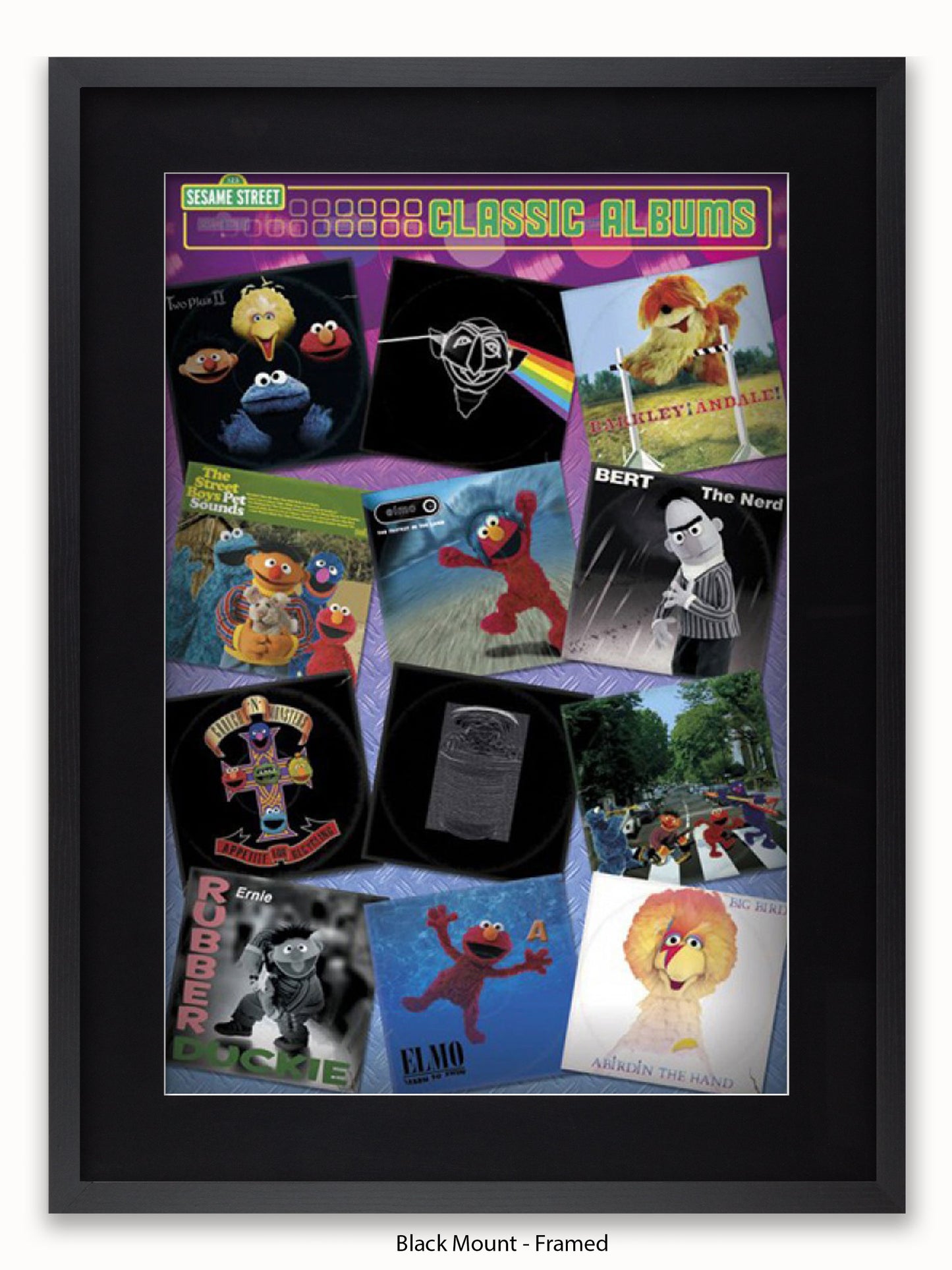 Sesame Steet  Album Covers Poster