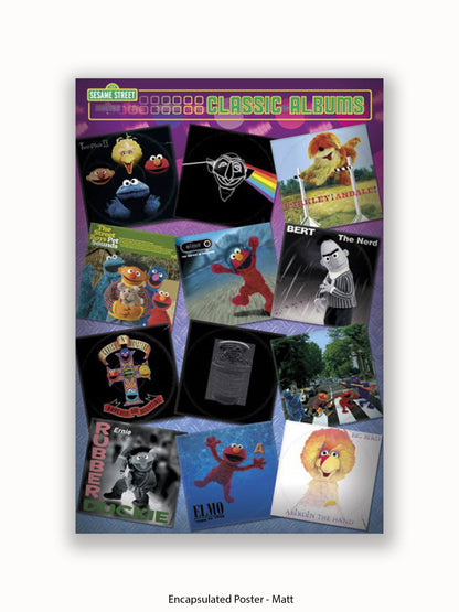 Sesame Steet  Album Covers Poster