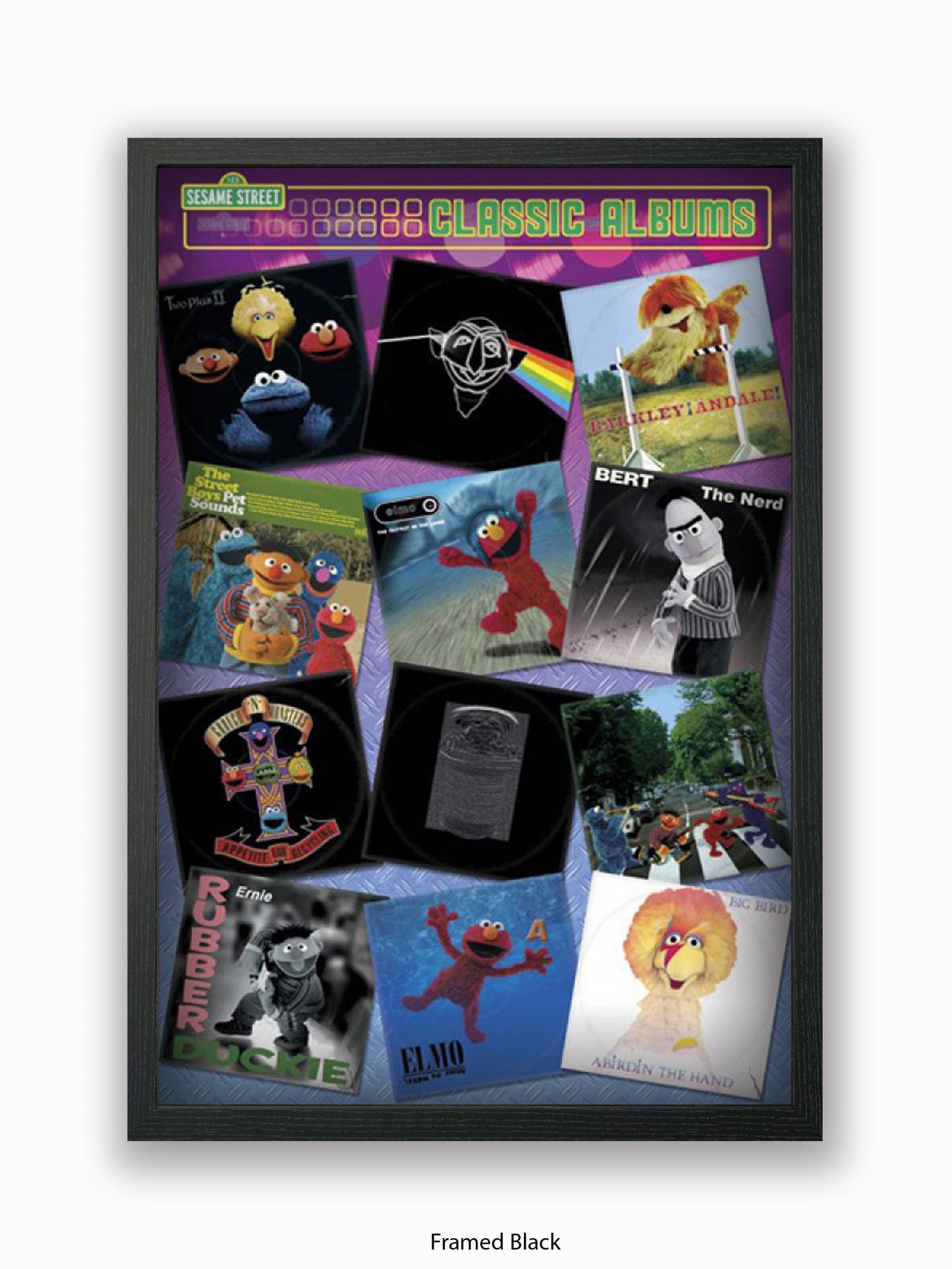Sesame Steet  Album Covers Poster