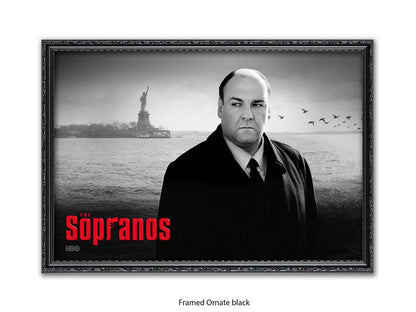 Sopranos | Black and White Tony Soprano Poster