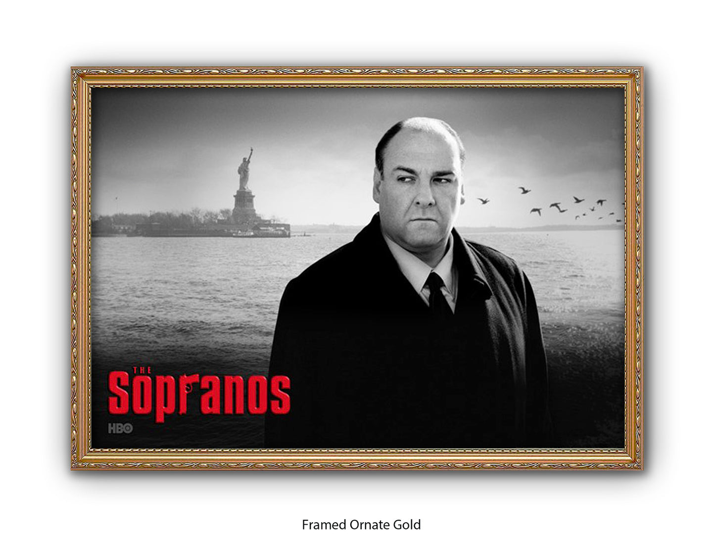 Sopranos | Black and White Tony Soprano Poster