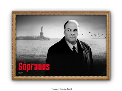 Sopranos | Black and White Tony Soprano Poster