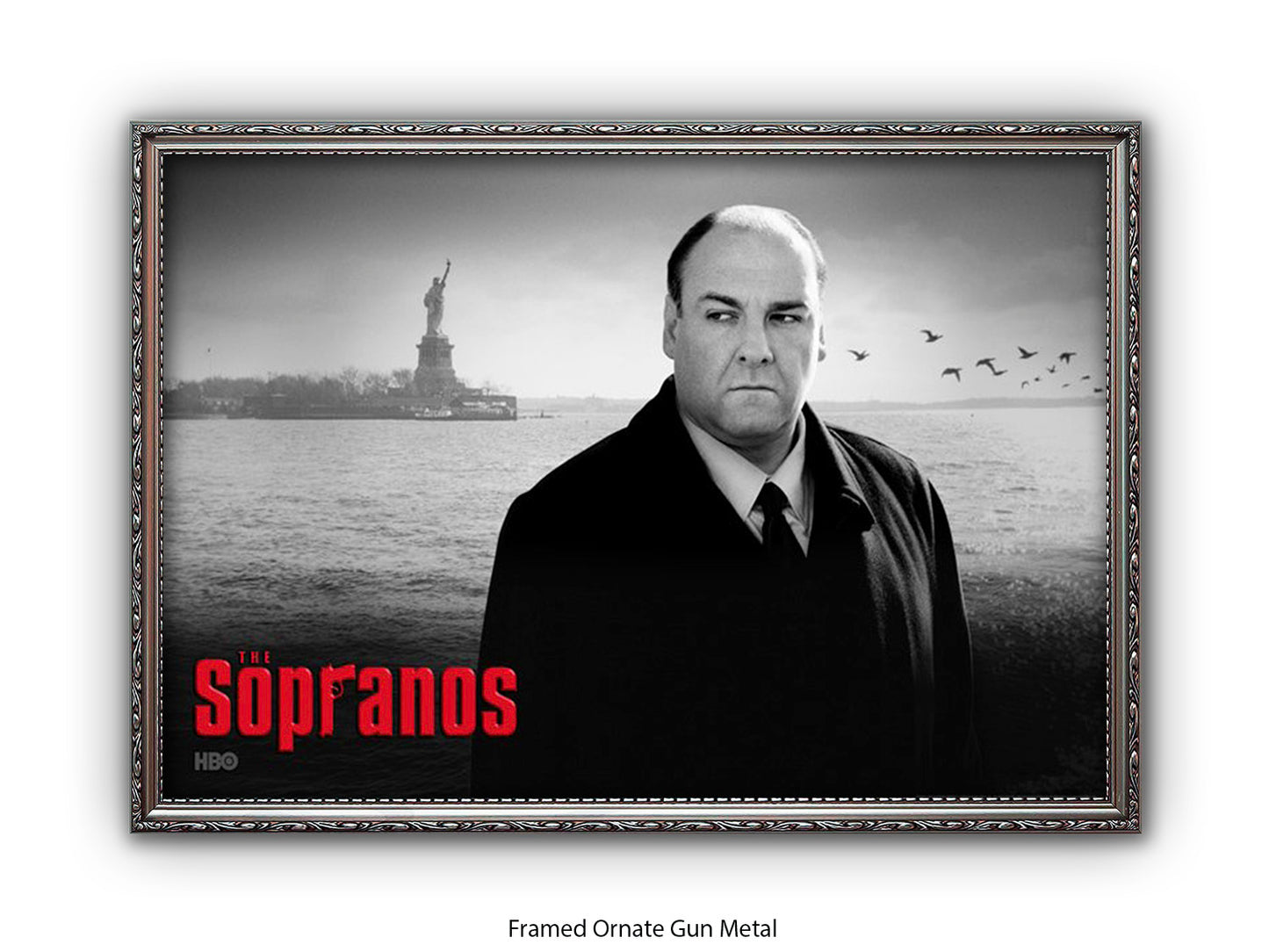 Sopranos | Black and White Tony Soprano Poster