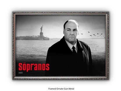 Sopranos | Black and White Tony Soprano Poster