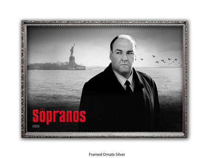 Sopranos | Black and White Tony Soprano Poster