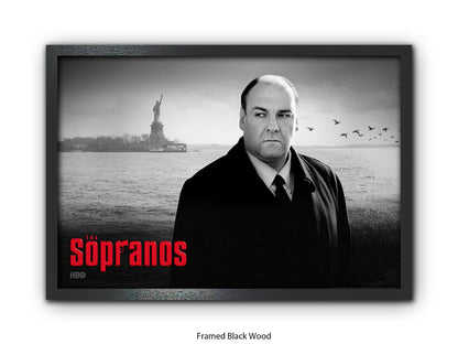 Sopranos | Black and White Tony Soprano Poster