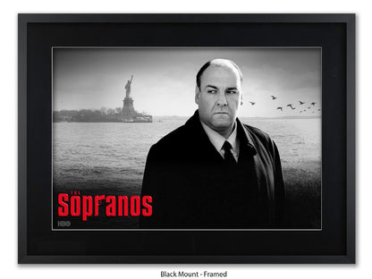 Sopranos | Black and White Tony Soprano Poster