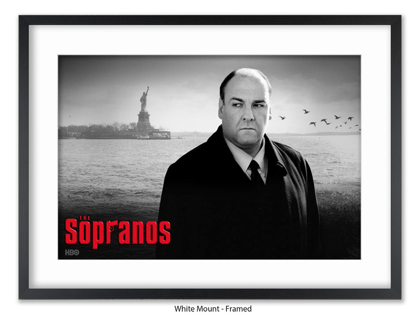 Sopranos | Black and White Tony Soprano Poster