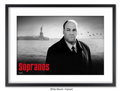 Sopranos | Black and White Tony Soprano Poster