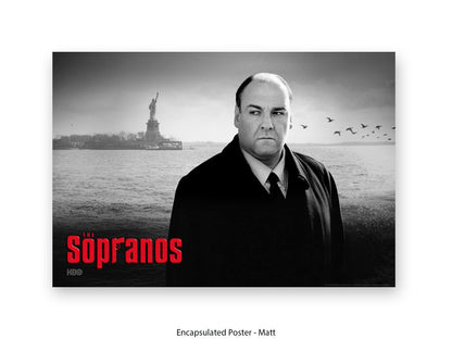 Sopranos | Black and White Tony Soprano Poster