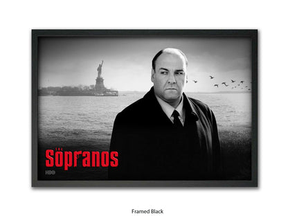 Sopranos | Black and White Tony Soprano Poster