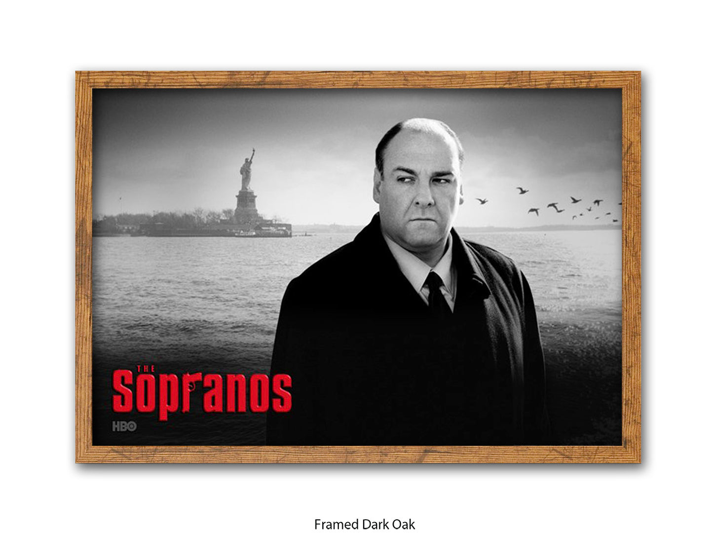Sopranos | Black and White Tony Soprano Poster