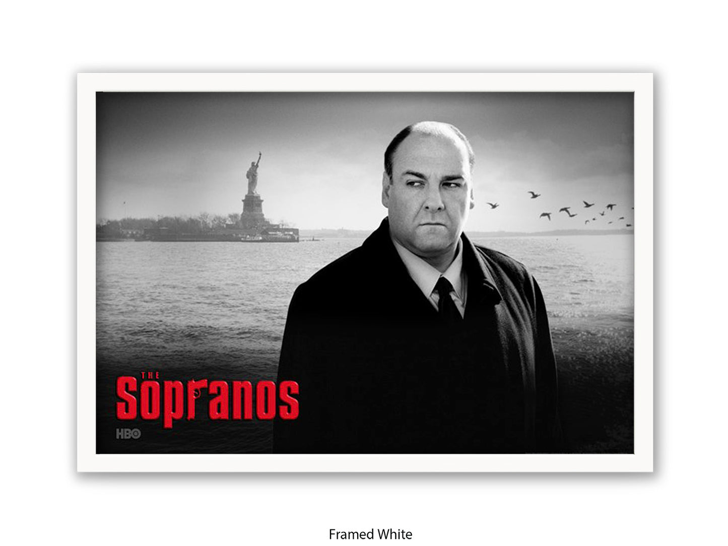 Sopranos | Black and White Tony Soprano Poster