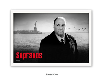 Sopranos | Black and White Tony Soprano Poster