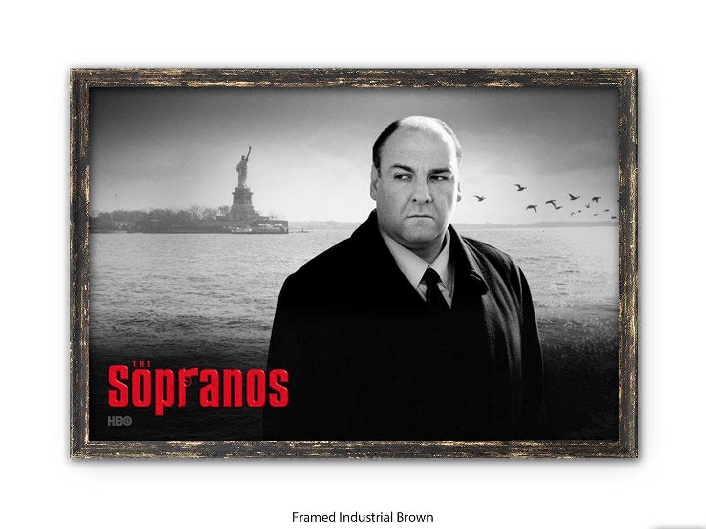 Sopranos | Black and White Tony Soprano Poster