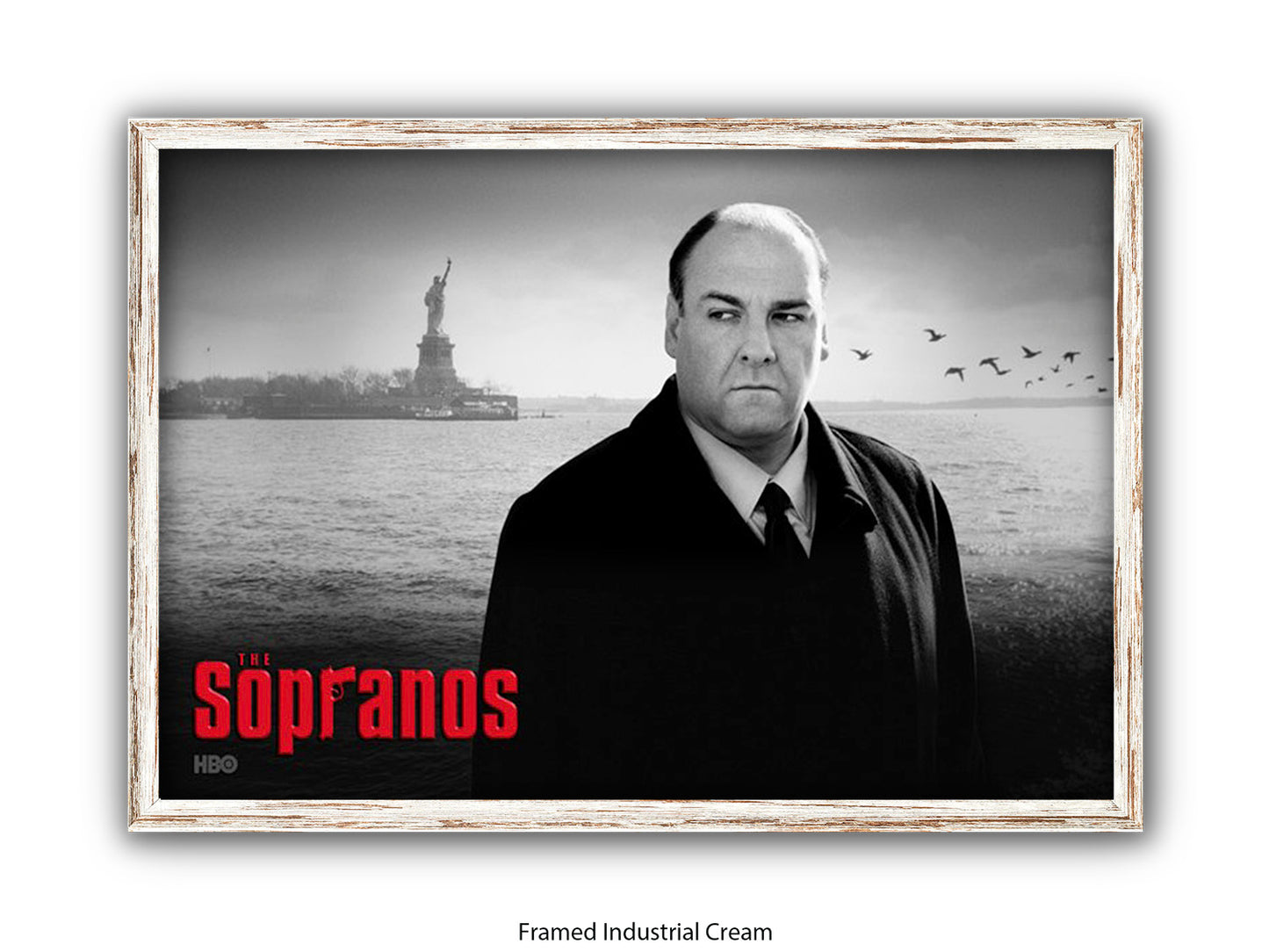 Sopranos | Black and White Tony Soprano Poster