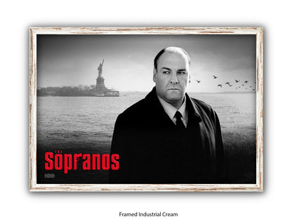 Sopranos | Black and White Tony Soprano Poster