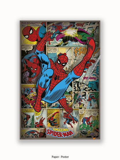 Spiderman  Comic Strip  The Amazing Spiderman Poster