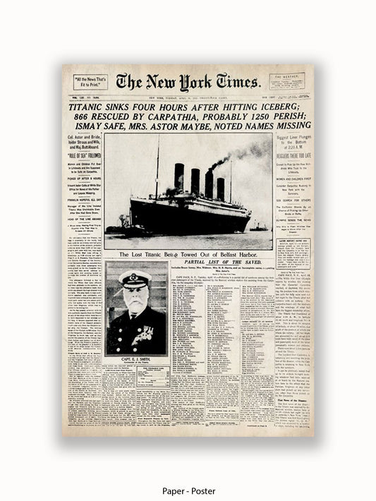Titanic  The New York Times Poster