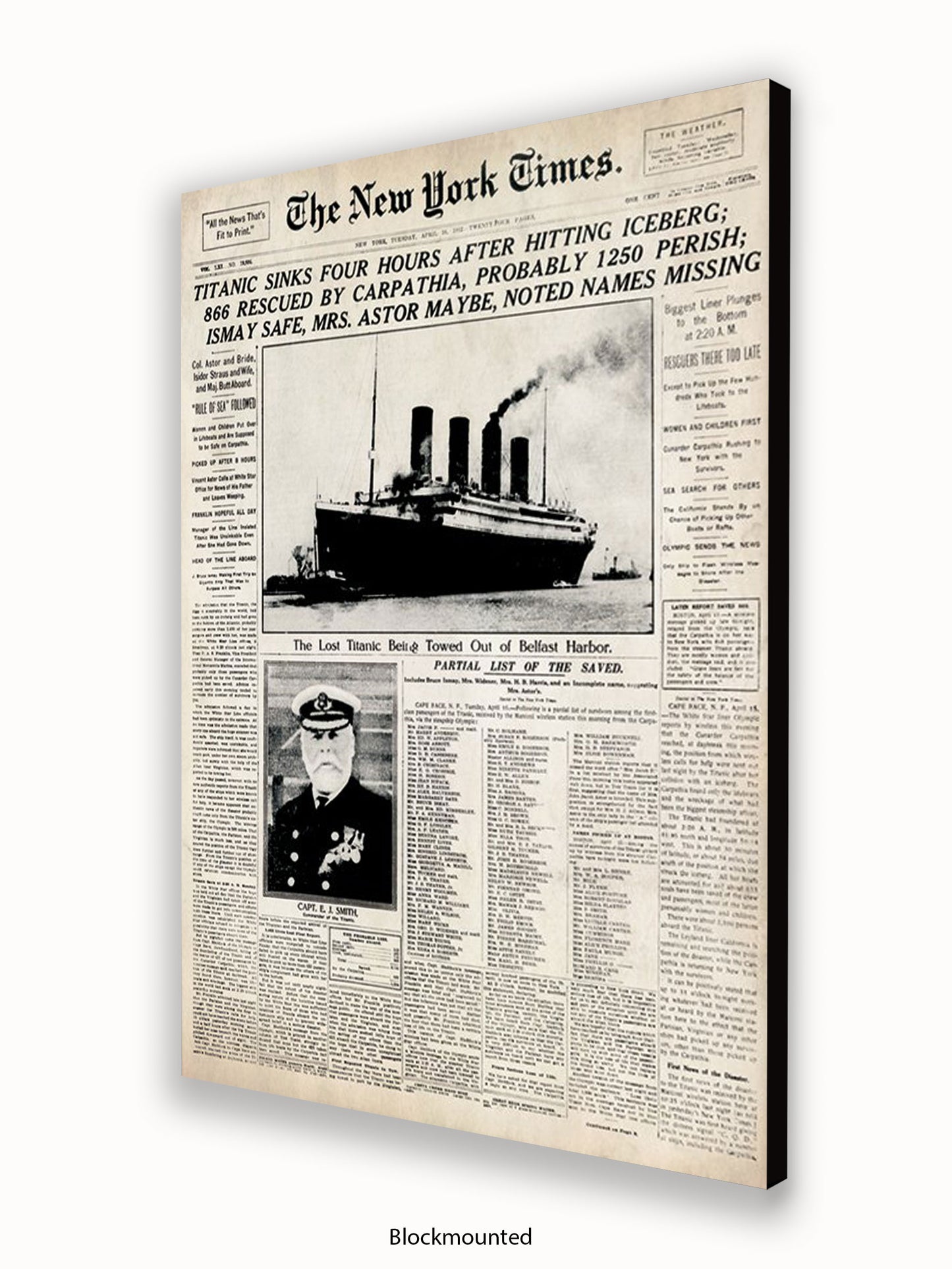Titanic  The New York Times Poster
