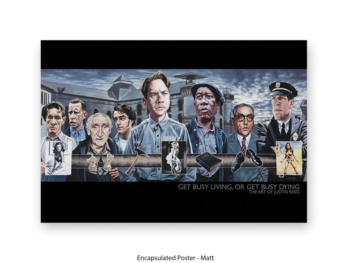 Get busy living, or Get busy dying  Cinema Art Poster | Justin Reed