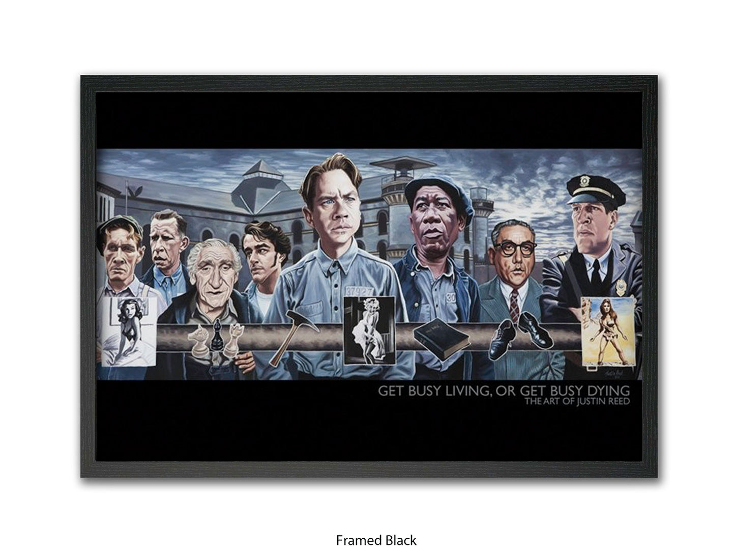 Get busy living, or Get busy dying  Cinema Art Poster | Justin Reed