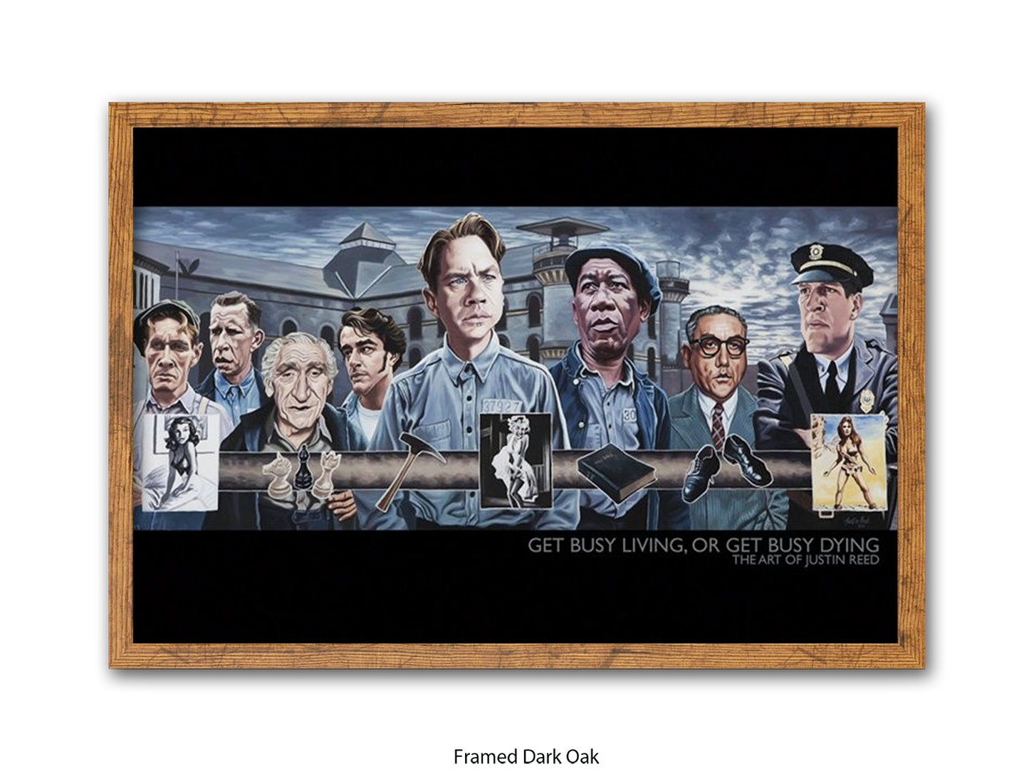 Get busy living, or Get busy dying  Cinema Art Poster | Justin Reed