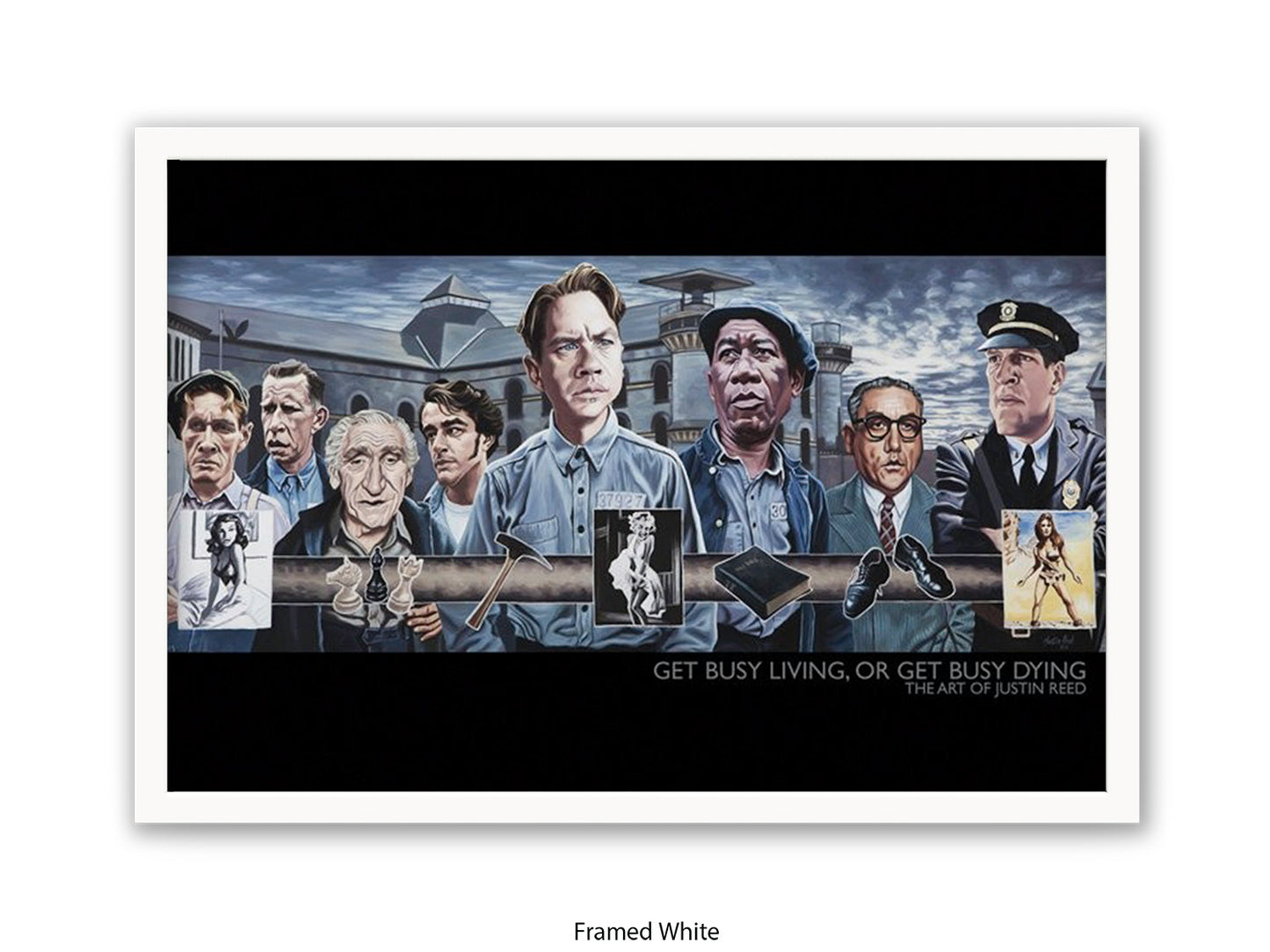 Get busy living, or Get busy dying  Cinema Art Poster | Justin Reed