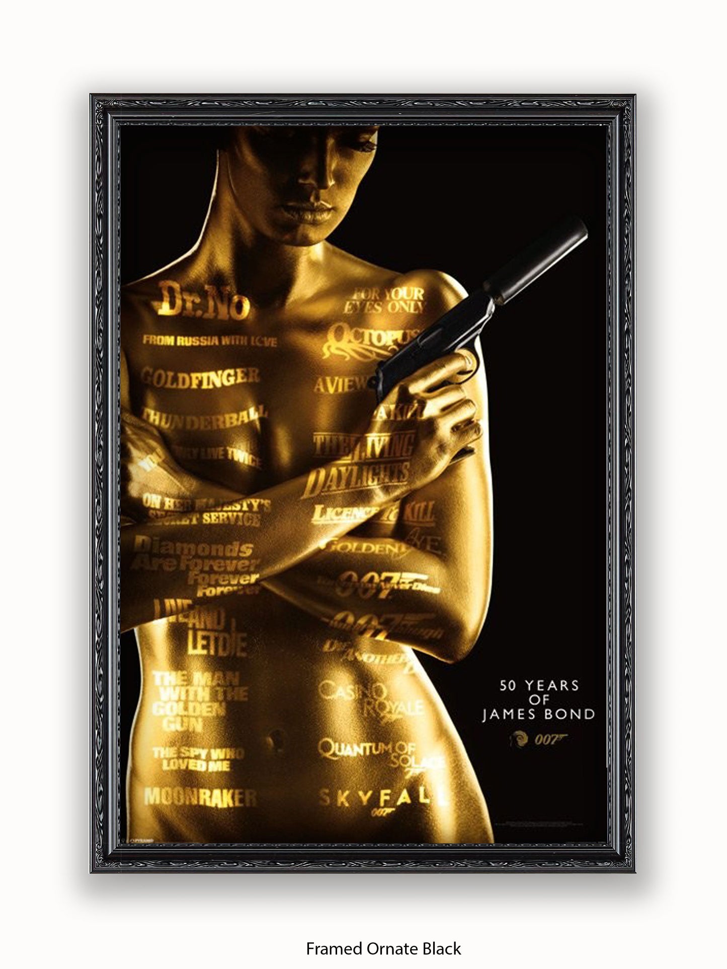 James Bond  Goldfinger  50Th Aniversary Poster