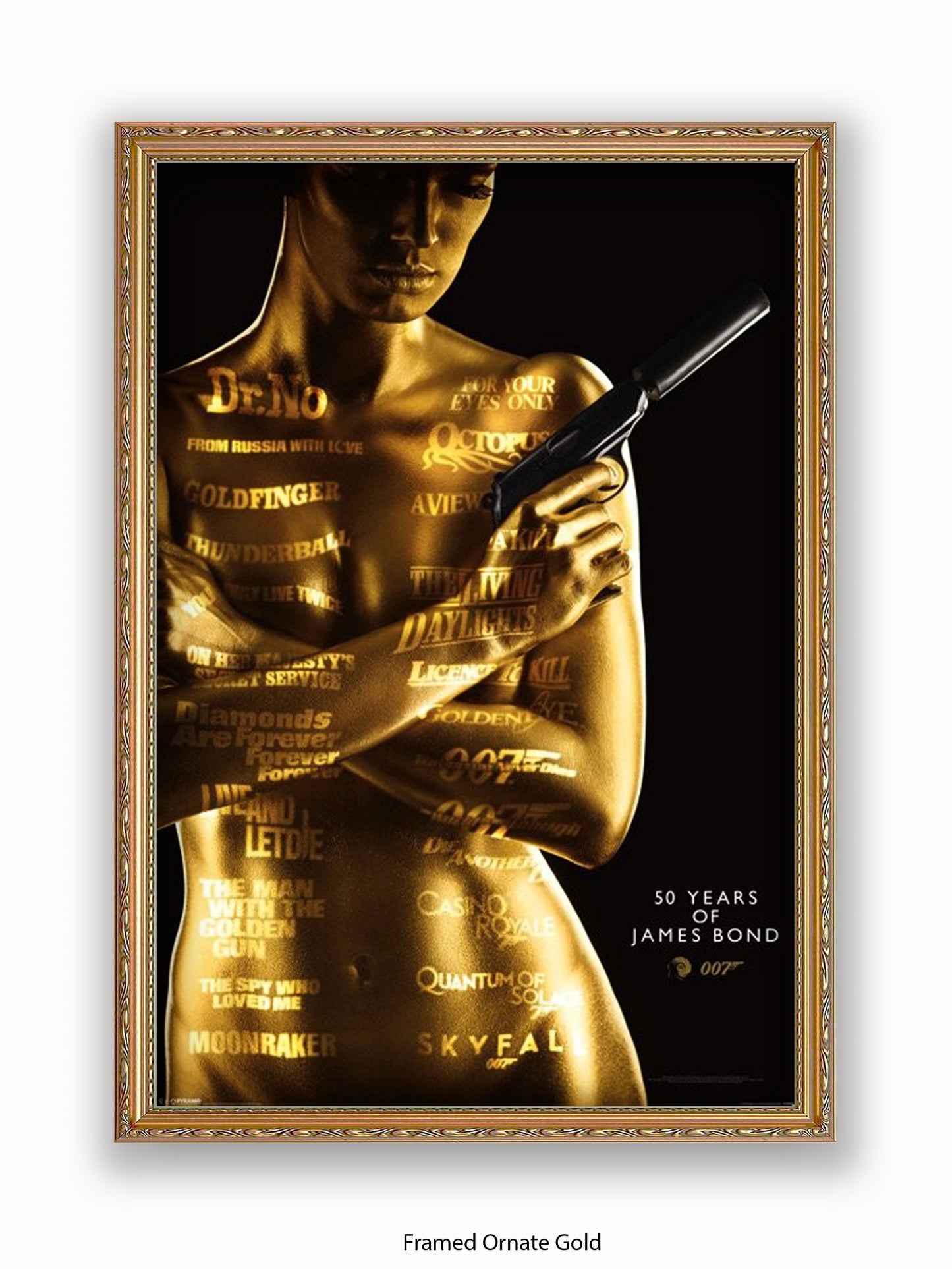 James Bond  Goldfinger  50Th Aniversary Poster