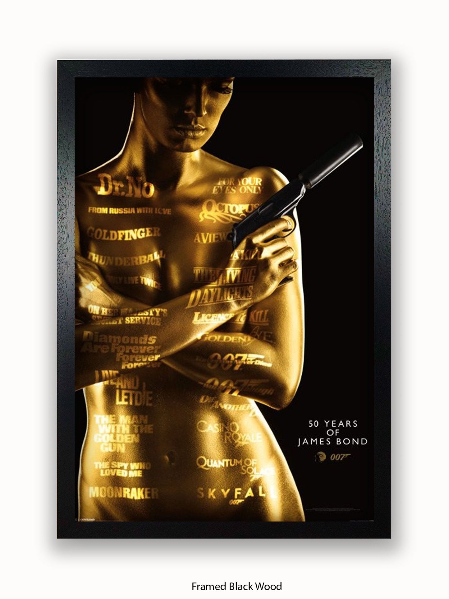 James Bond  Goldfinger  50Th Aniversary Poster