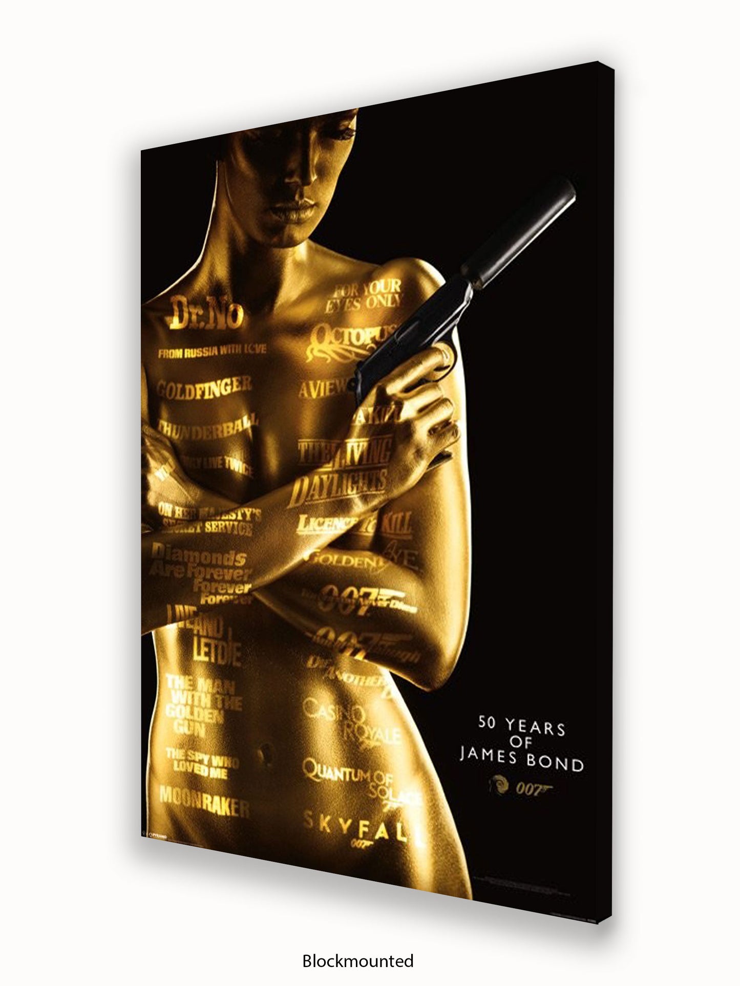 James Bond  Goldfinger  50Th Aniversary Poster