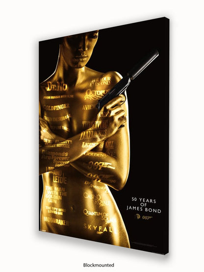 James Bond  Goldfinger  50Th Aniversary Poster