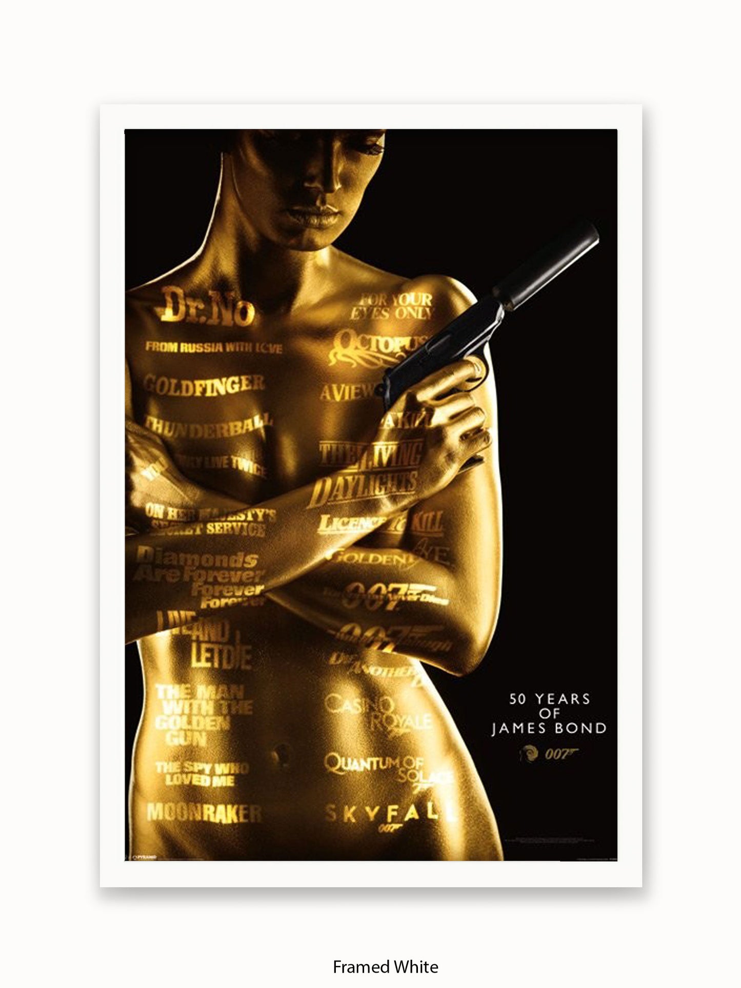 James Bond  Goldfinger  50Th Aniversary Poster