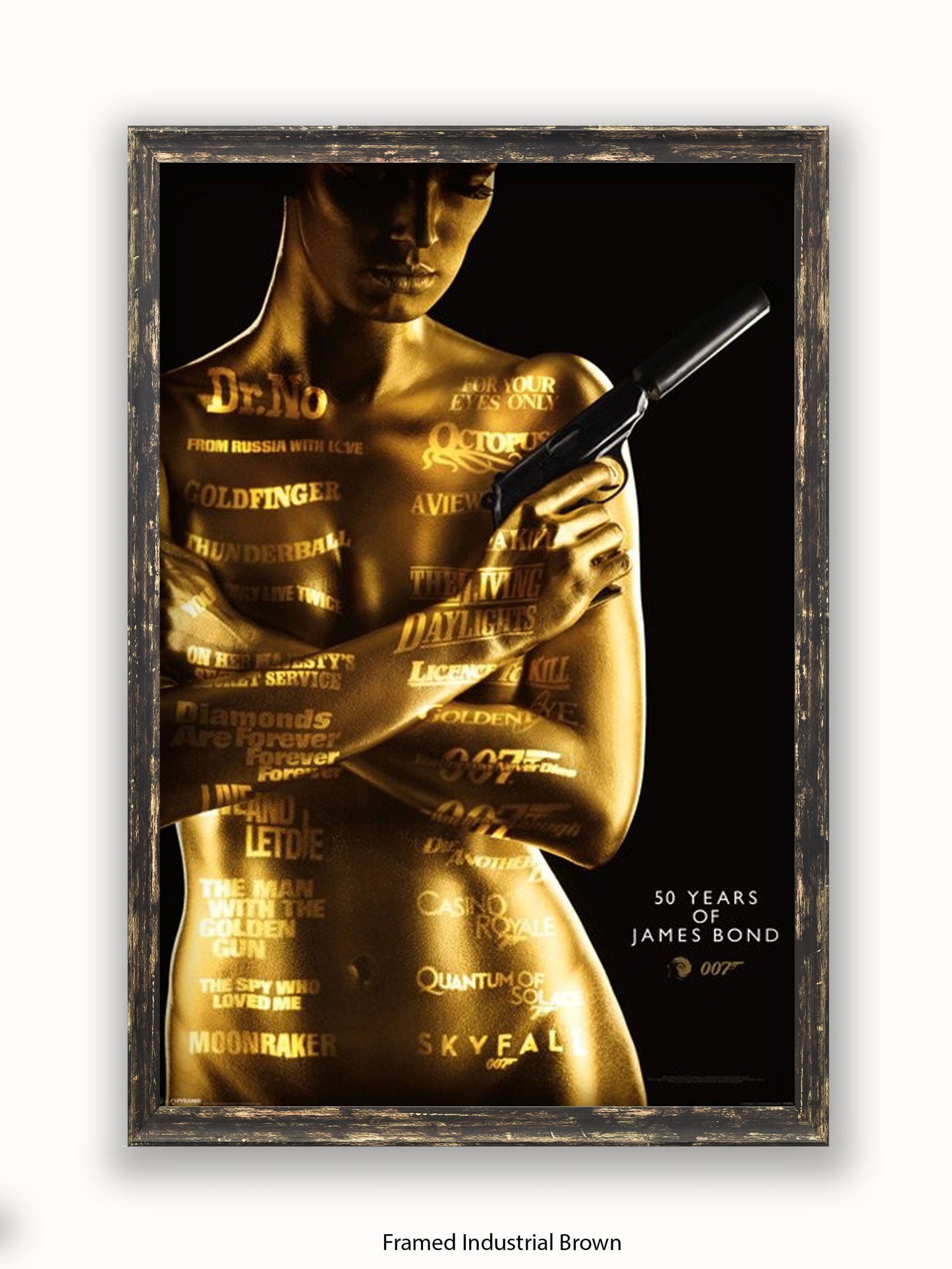 James Bond  Goldfinger  50Th Aniversary Poster