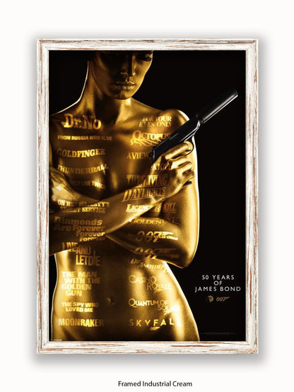 James Bond  Goldfinger  50Th Aniversary Poster