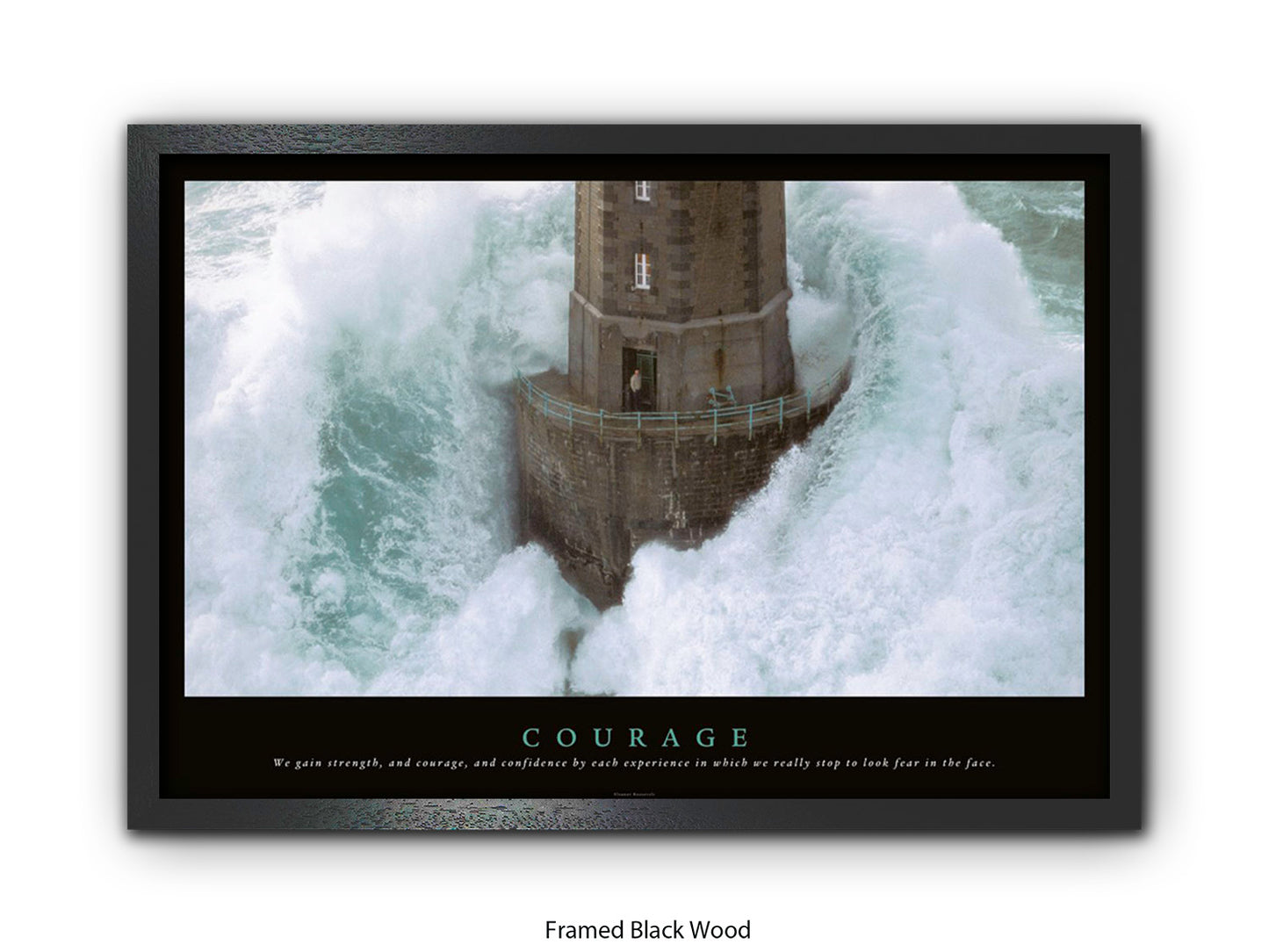 Courage Poster - Inspirational Typography Wall Art - Motivational Quote