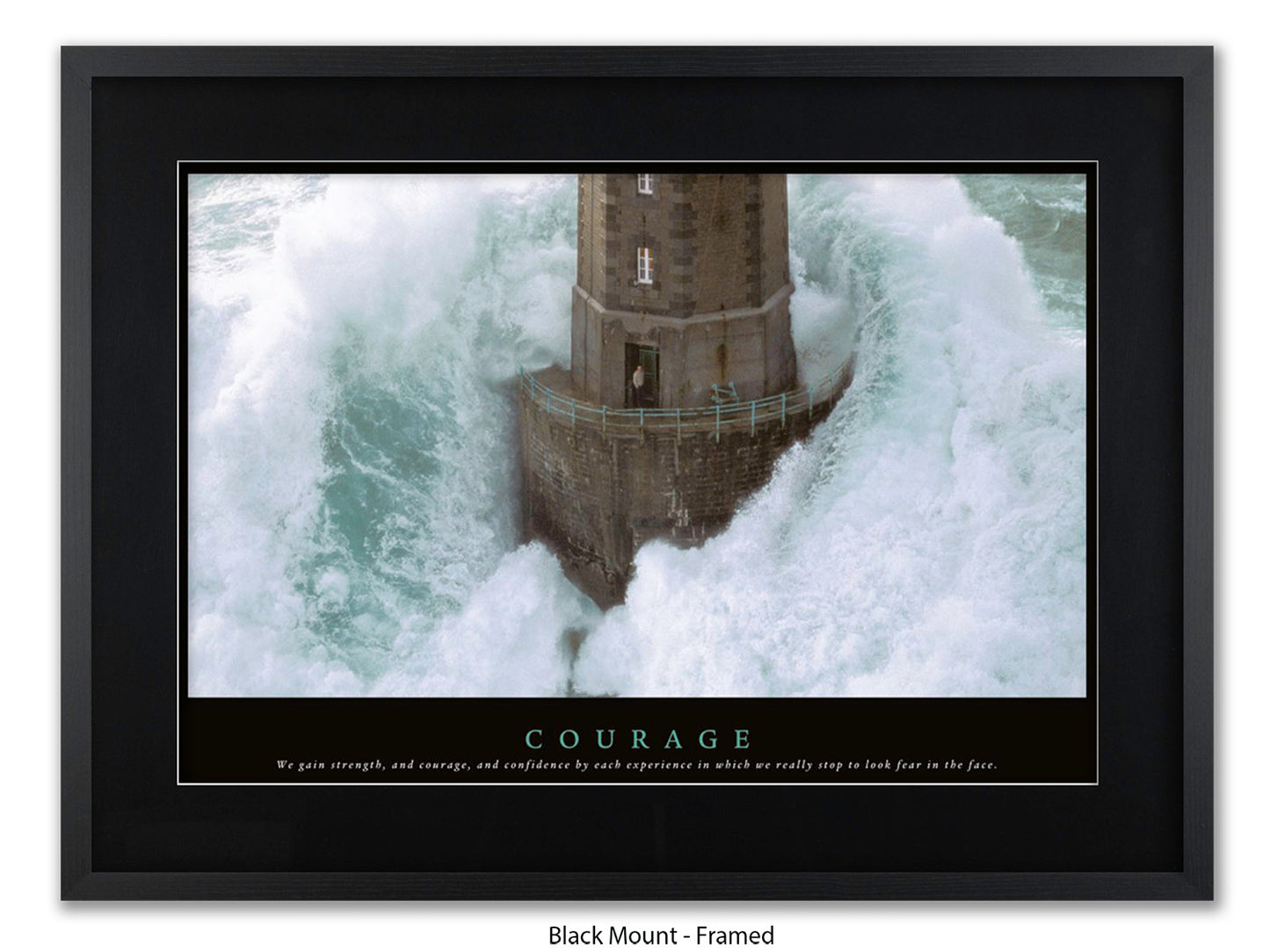 Courage Poster - Inspirational Typography Wall Art - Motivational Quote