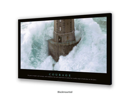 Courage Poster - Inspirational Typography Wall Art - Motivational Quote