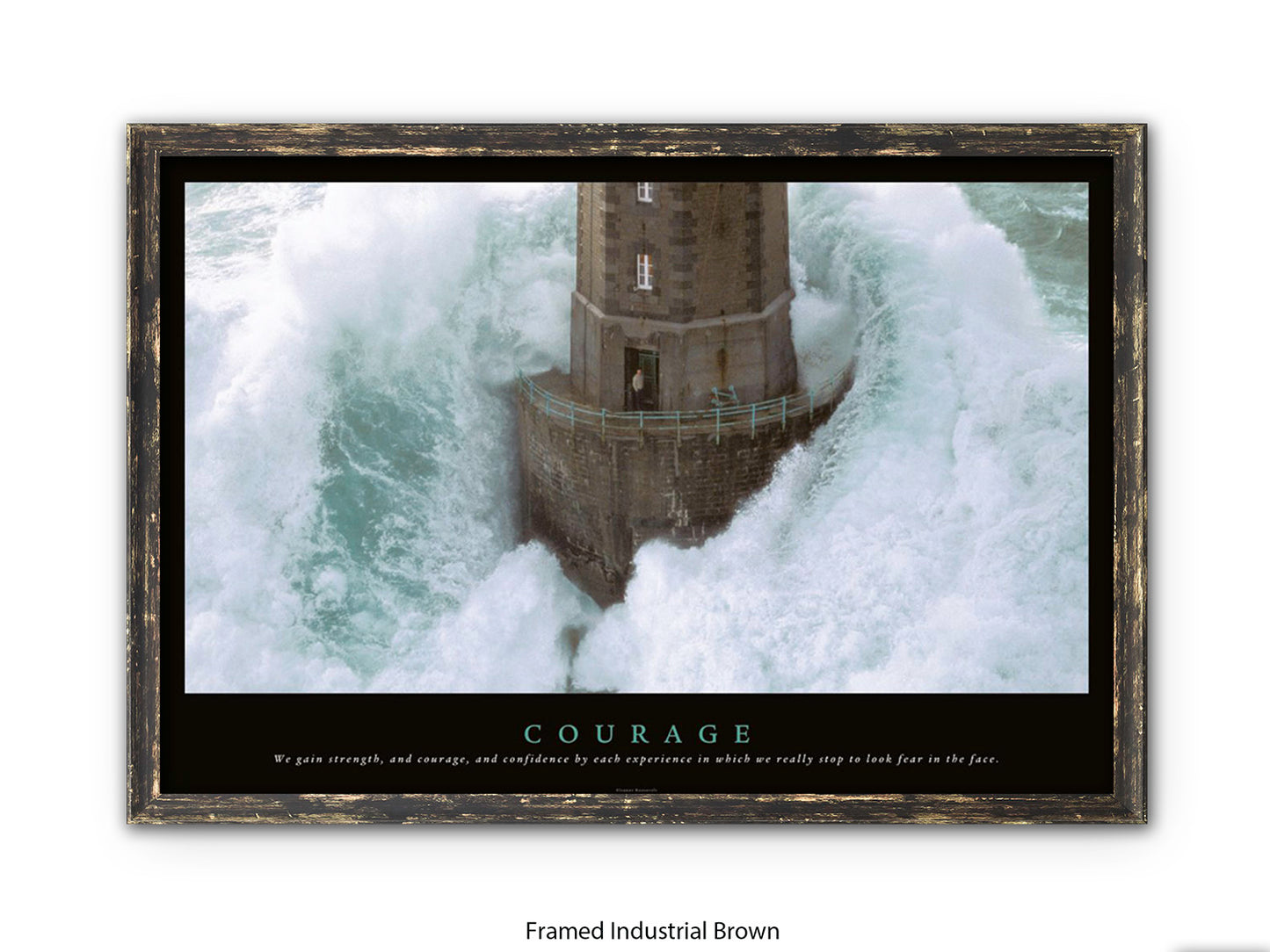 Courage Poster - Inspirational Typography Wall Art - Motivational Quote