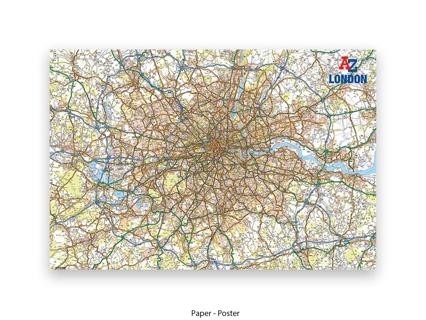 A to Z | London Map | Wall Decor Poster