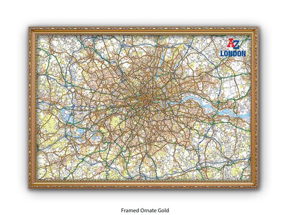 A to Z | London Map | Wall Decor Poster